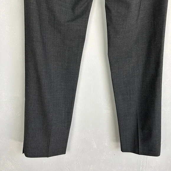 Lafayette 148 size 4 Irving stretch casual dress pant gray virgin wool - Picture 8 of 13